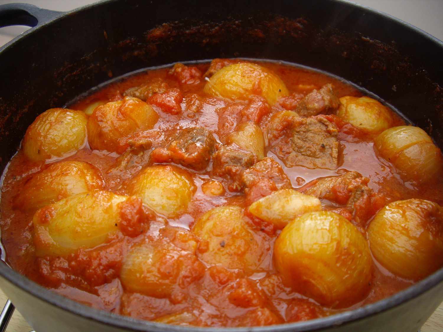 Beef Stifado in the Slow Cooker Recipe