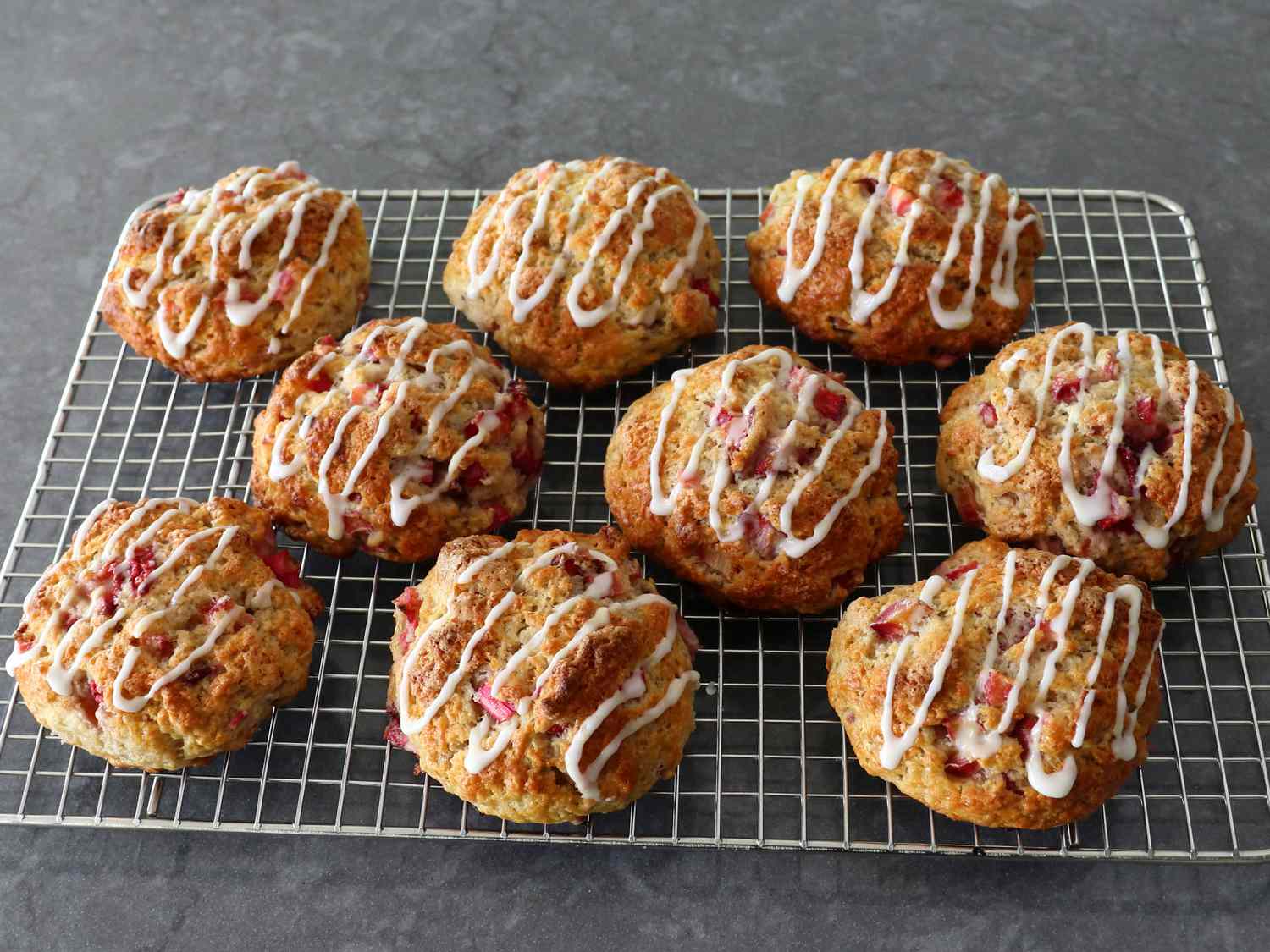 Strawberry Rhubarb Drop Biscuits Recipe