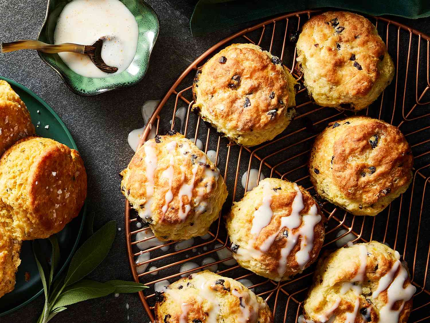 Iced Dried Cherry Biscuits Recipe