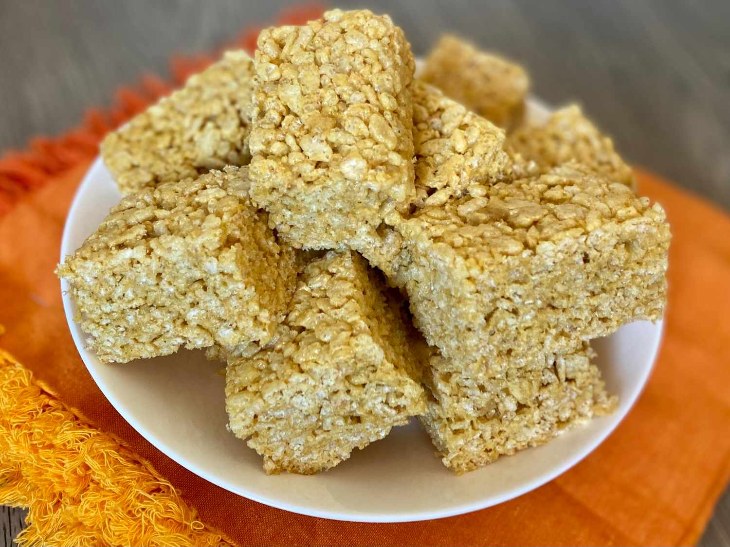 Pumpkin Spice Rice Krispie Treats Recipe