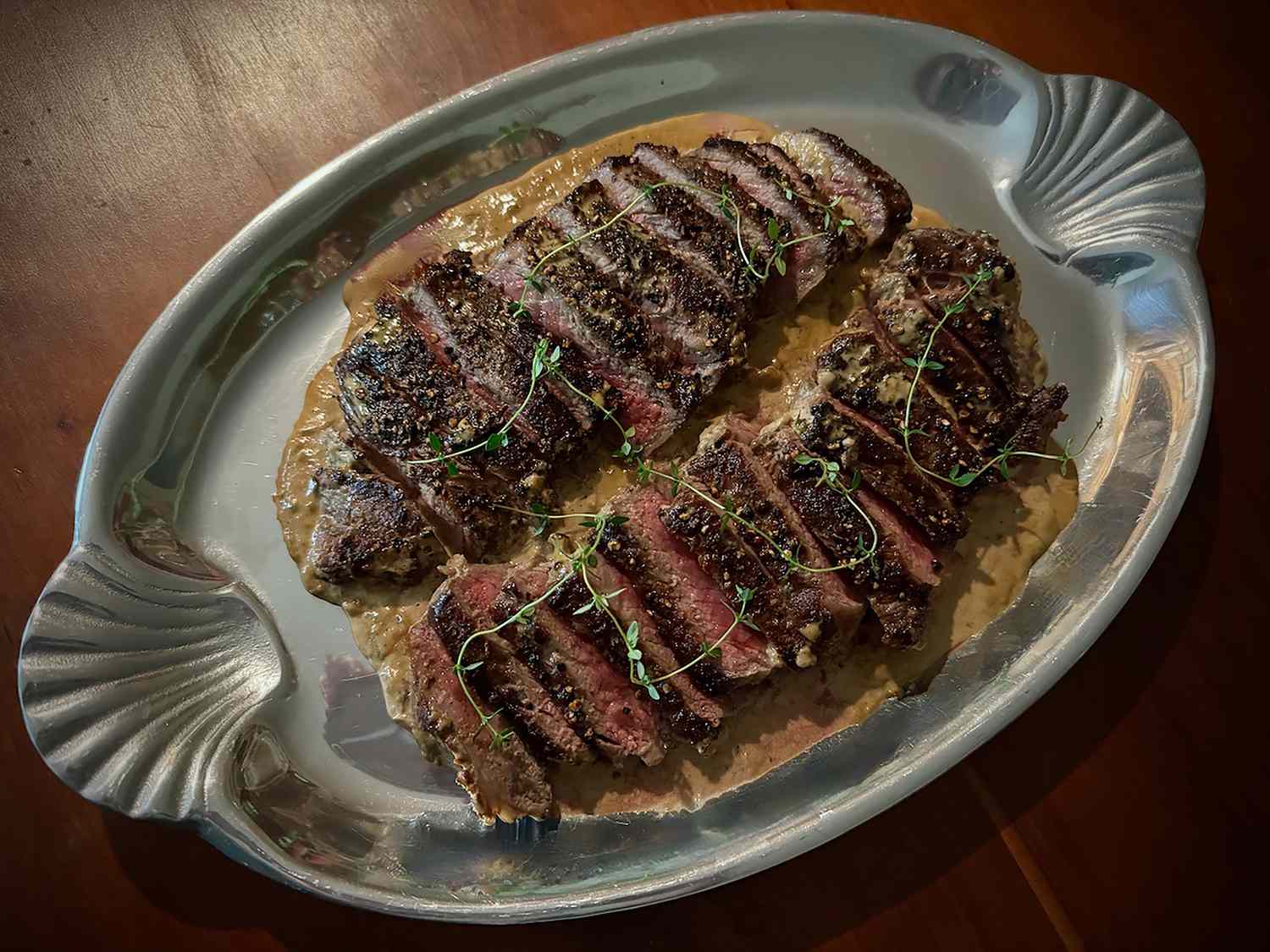 New York Strip Steak au Poivre Recipe