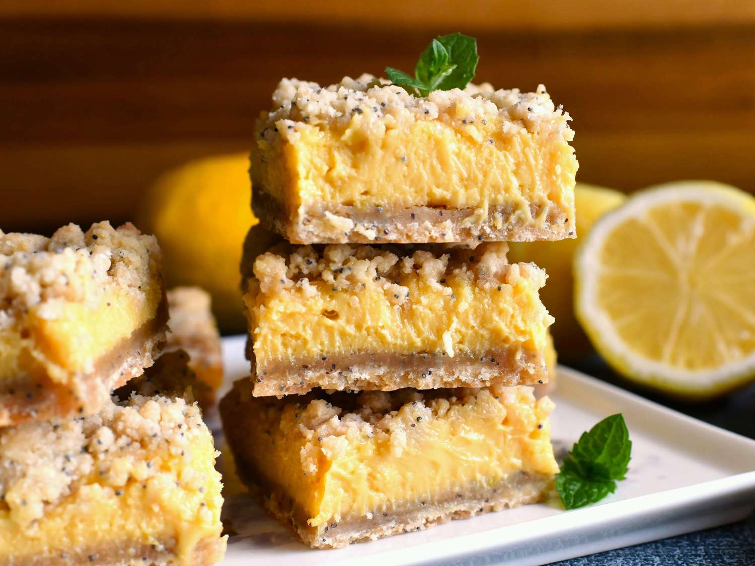 Lemon Curd-Poppy Seed Crumb Bars Recipe