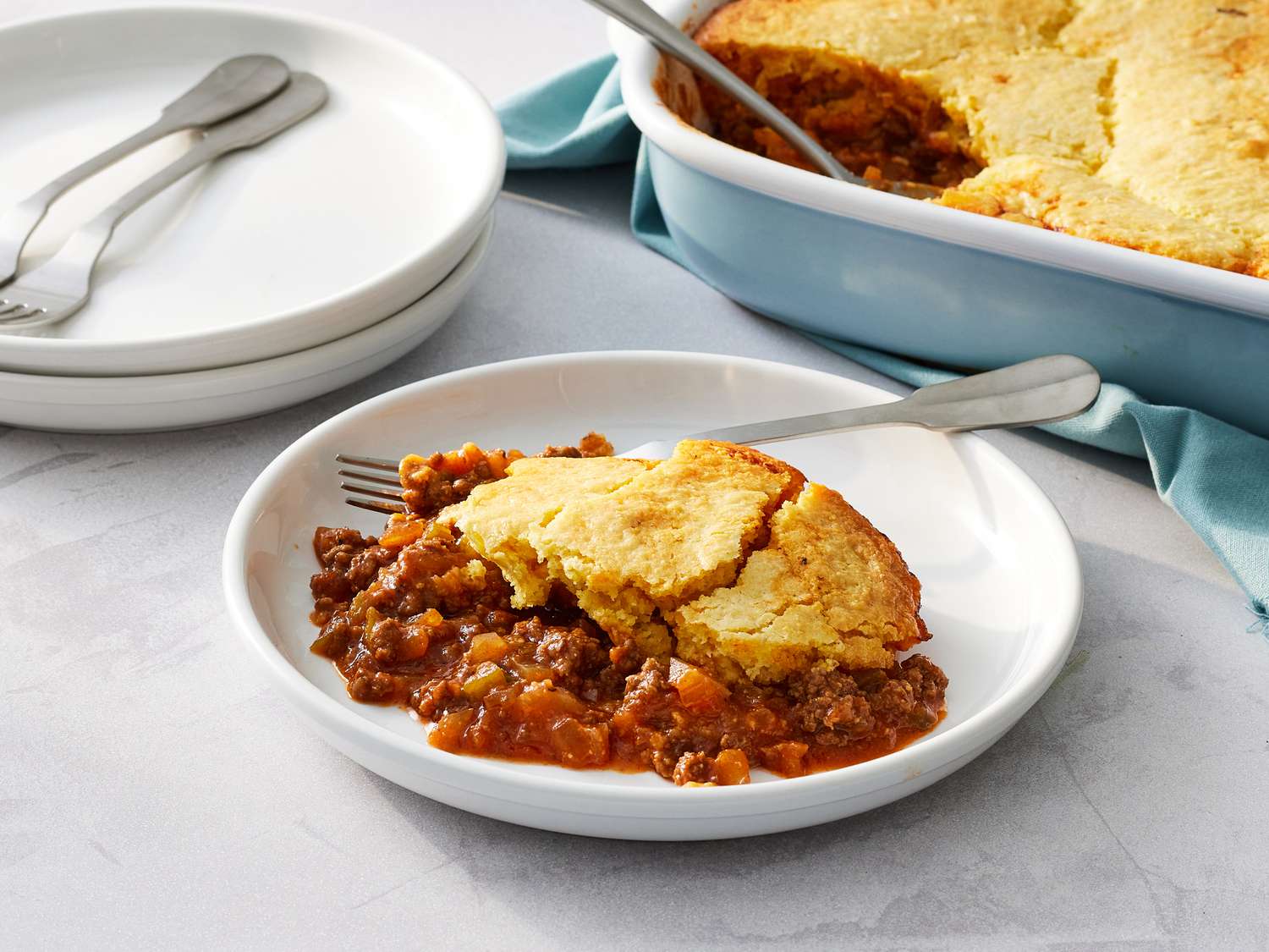 Sloppy Joe Cornbread Casserole Recipe