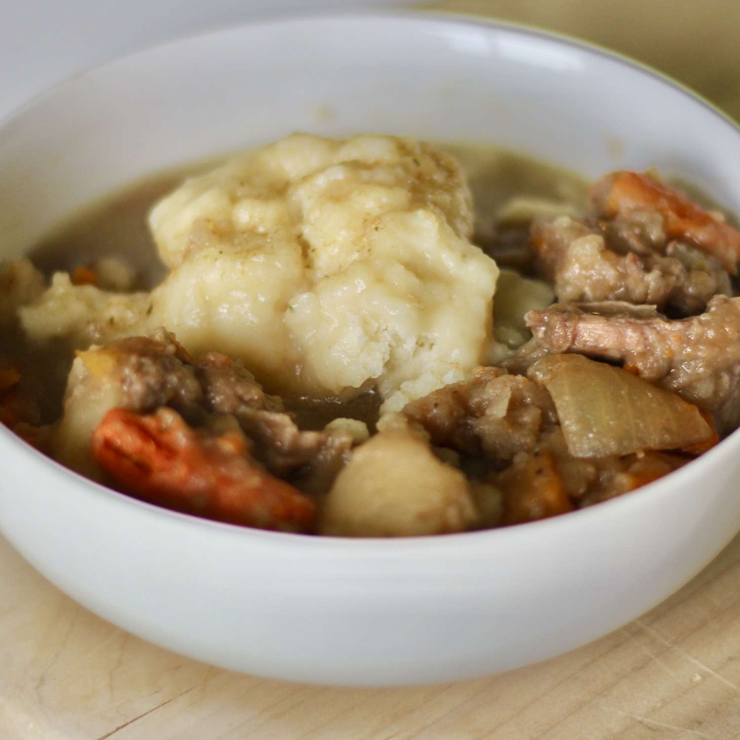 Mom's Hearty Beef Stew with Dumplings Recipe