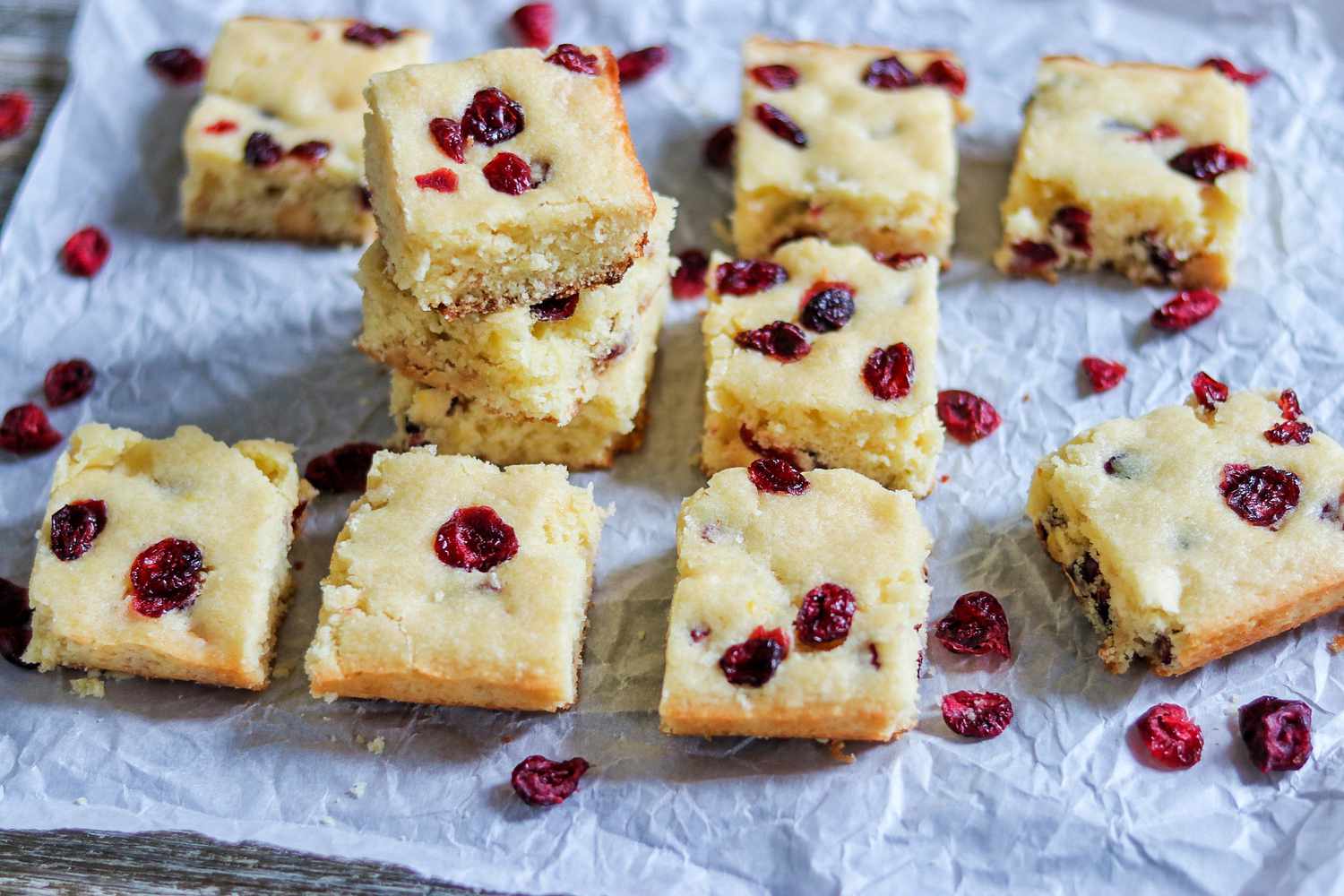 Cranberry-Lemon Blondies