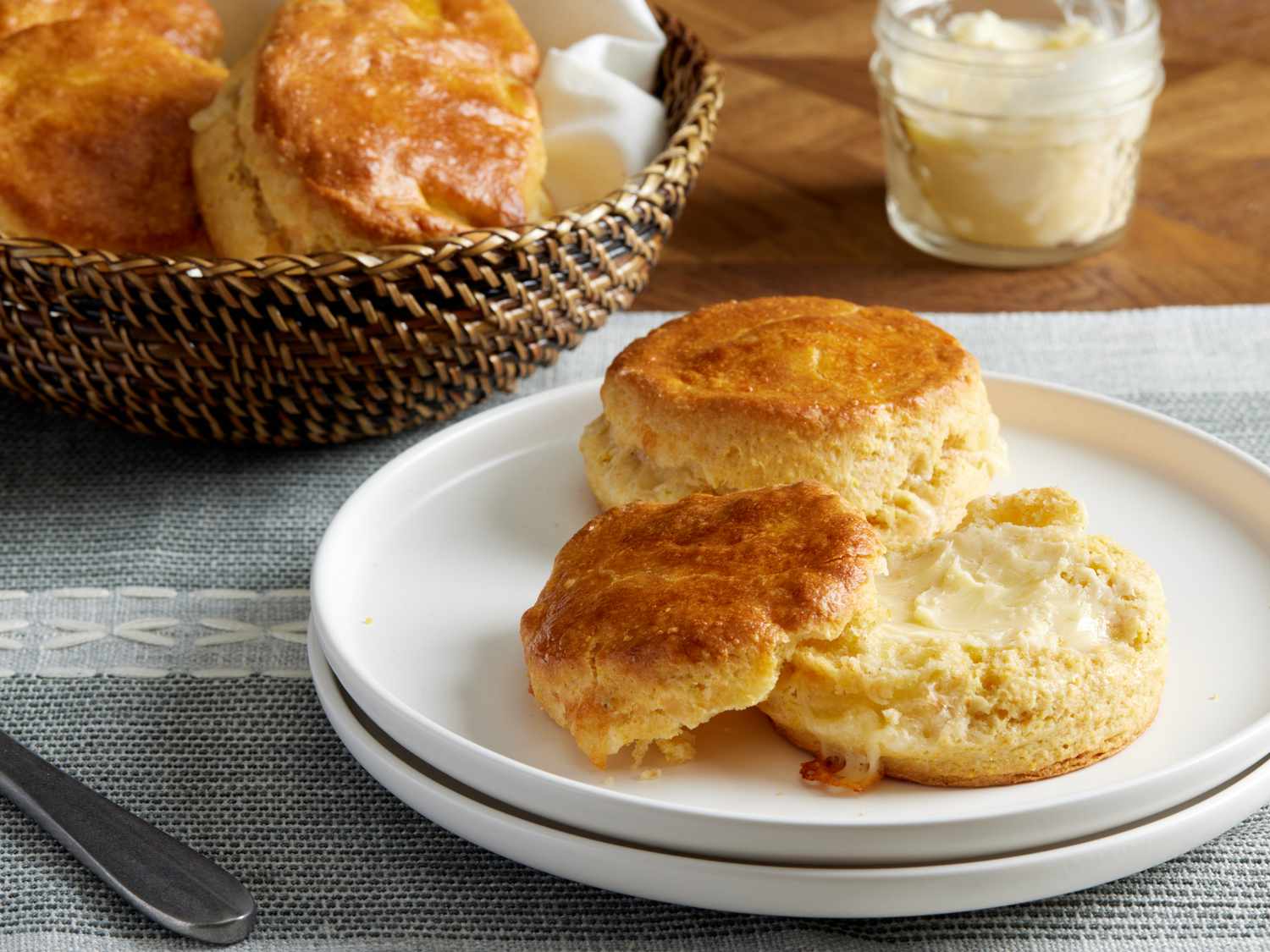 Pepper Jack Cornbread Biscuits Recipe