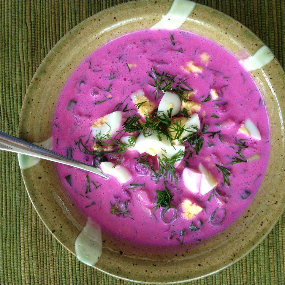 Lithuanian Šaltibarščiai (Cold Beet Soup) Recipe