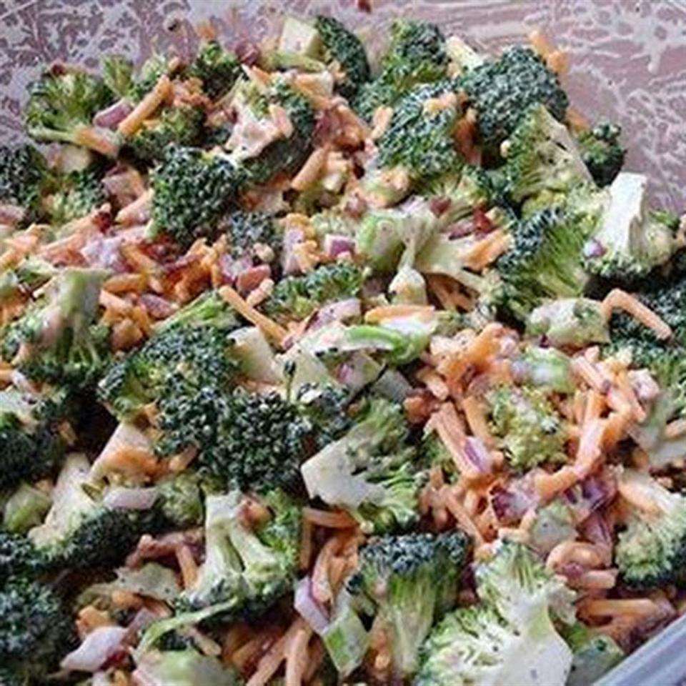 Make-Ahead Broccoli Salad with Bacon and Cheese Recipe