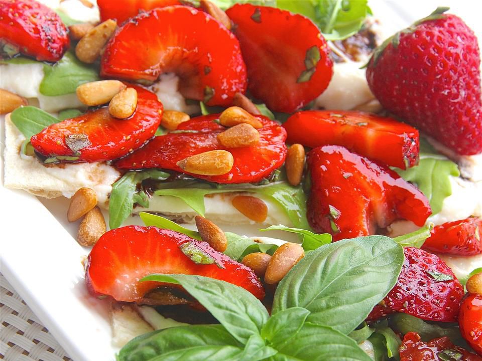 Strawberry-Balsamic Ricotta Bruschetta