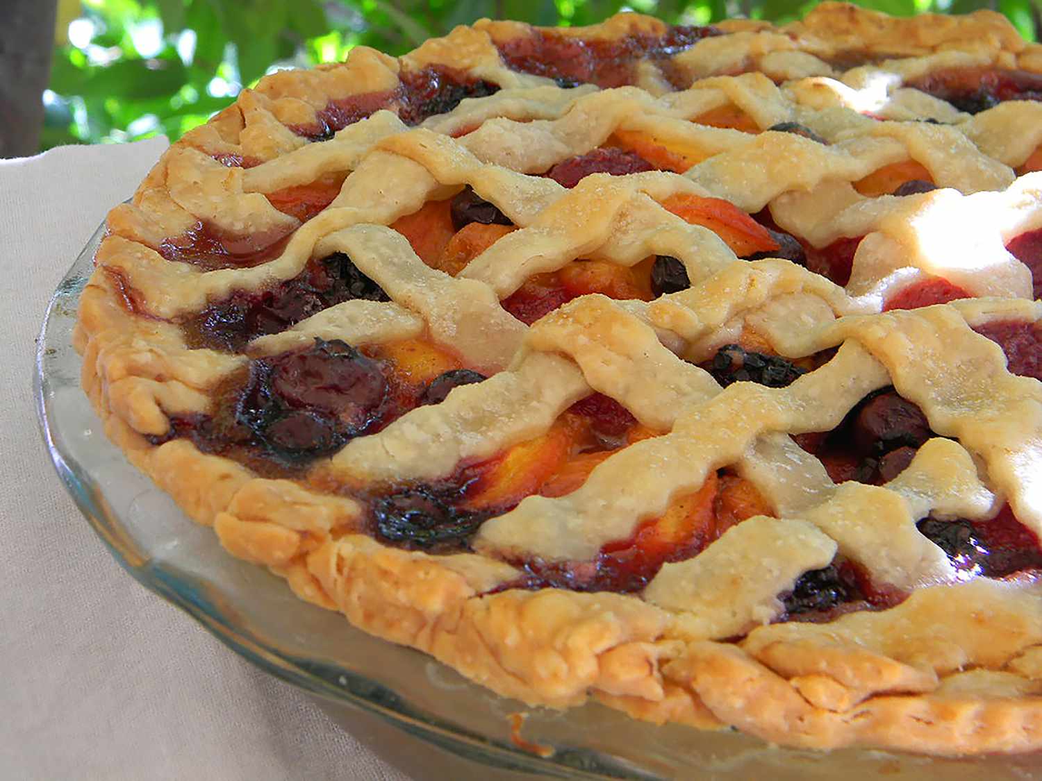 Summer is Here Triple Berry Peach Pie Recipe