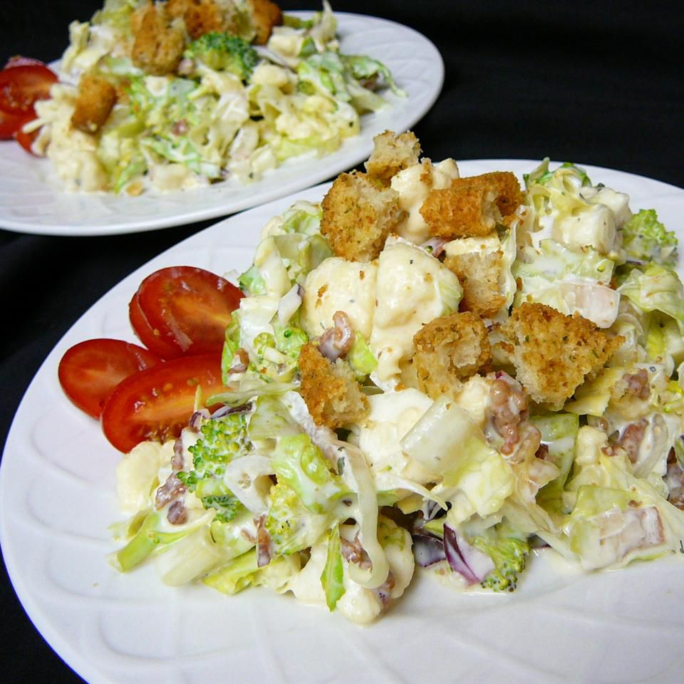 Broccoli and Cauliflower Salad Recipe