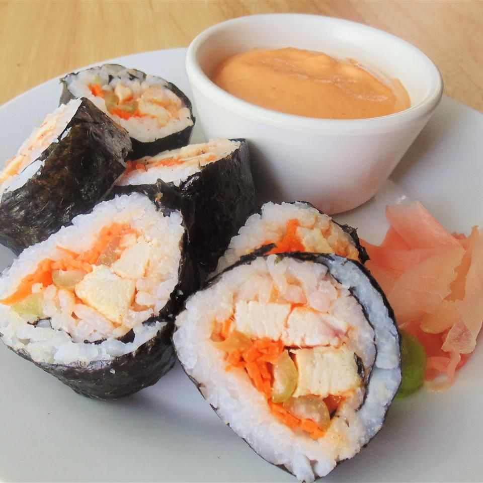 Buffalo Chicken Sushi Roll Recipe