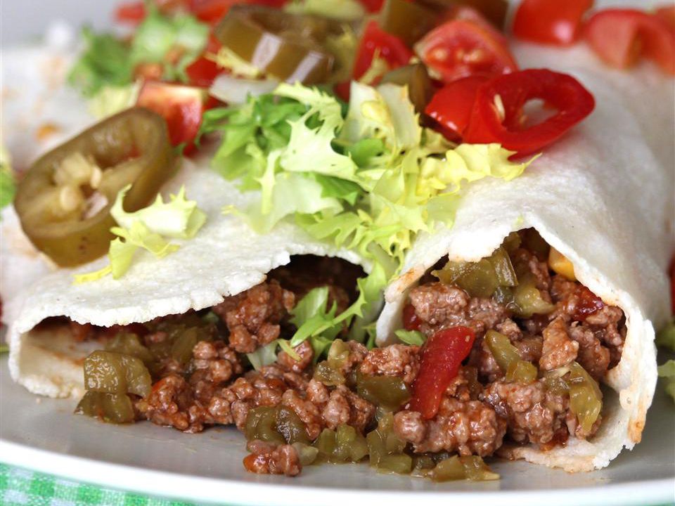 Spicy Beef Burritos Recipe