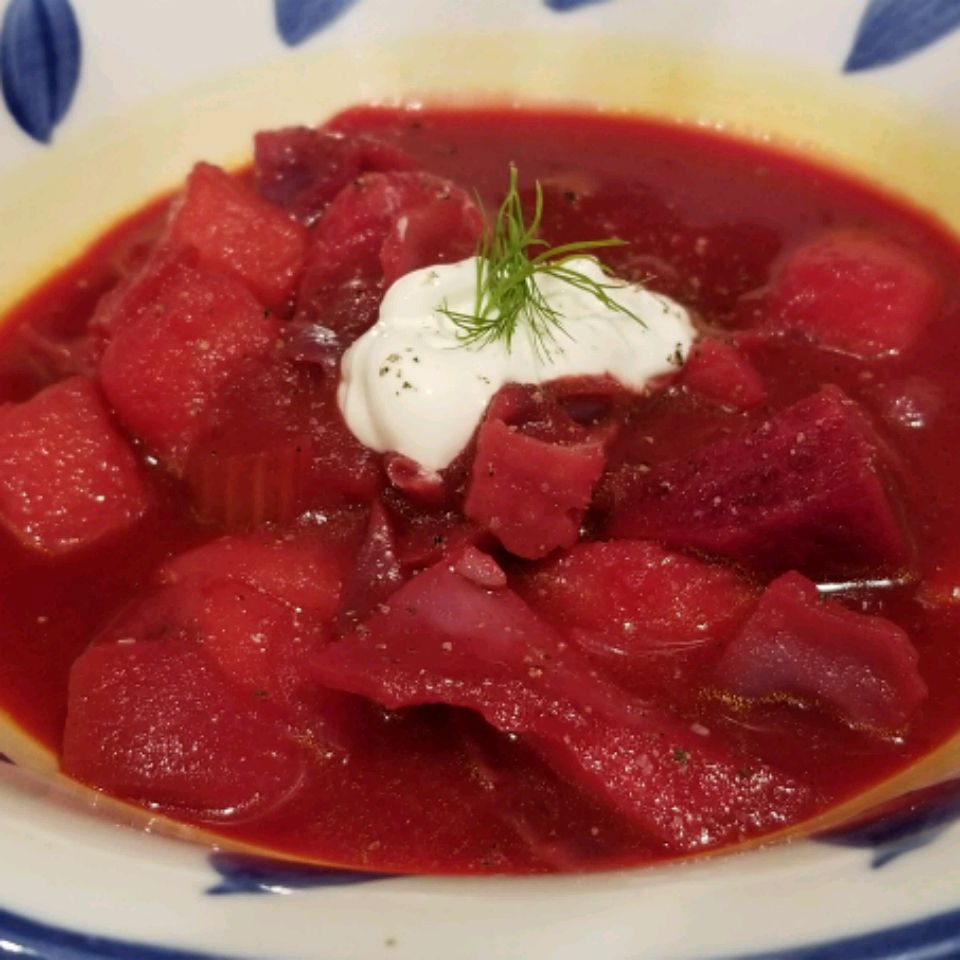 Russian Cabbage Borscht Recipe