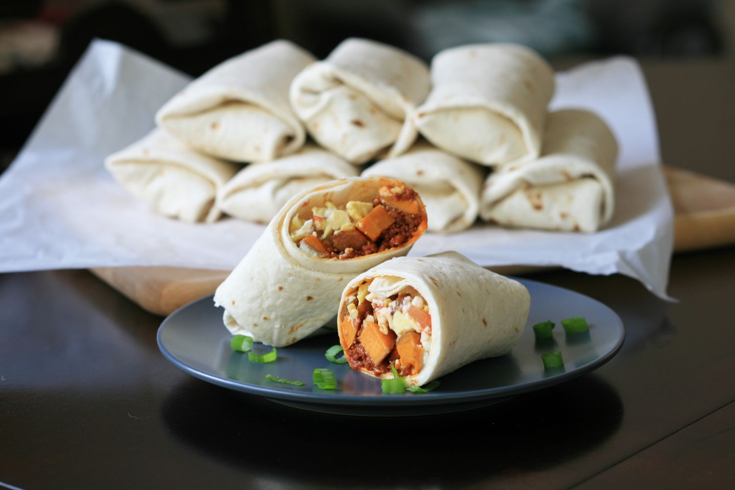 Make-Ahead Sweet Potato and Chorizo Breakfast Burritos Recipe