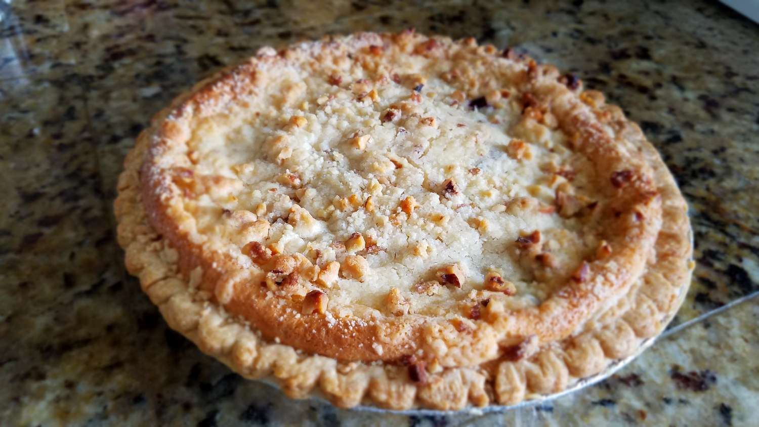 True Blue Custard Crunch Pie Recipe