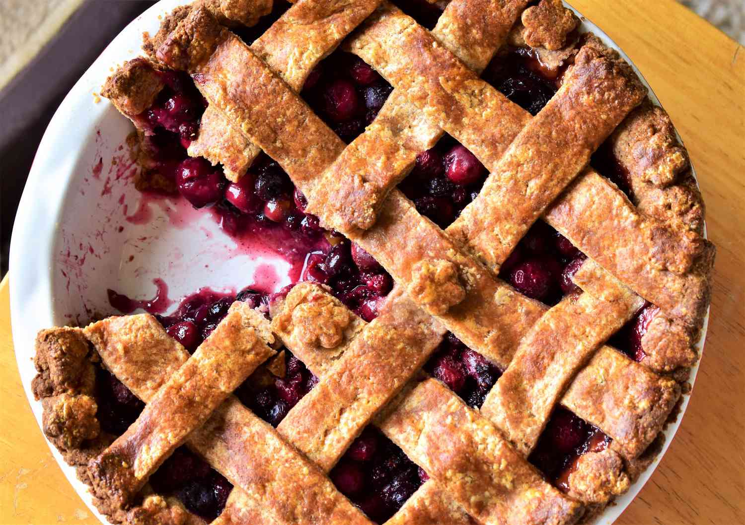 Cherry-Berry Pie with Whole Wheat Pie Crust Recipe