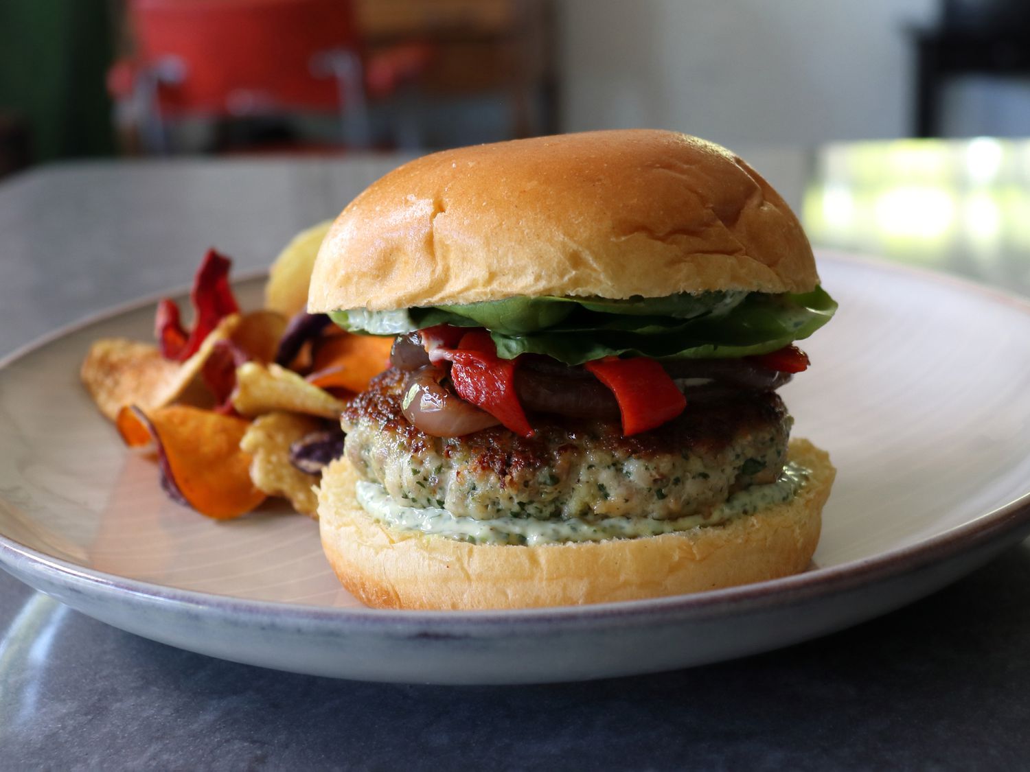 Chimichurri Chicken Burgers Recipe