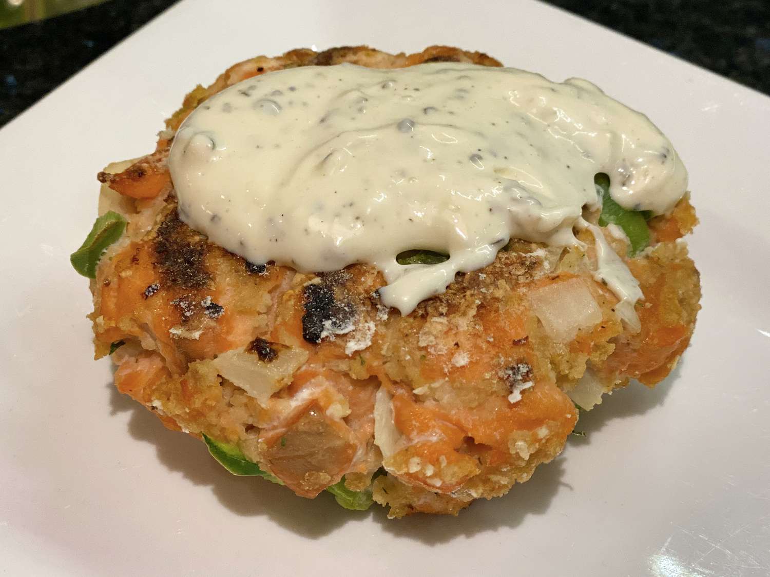 Salmon Burgers with Lemon Basil Mayo Recipe