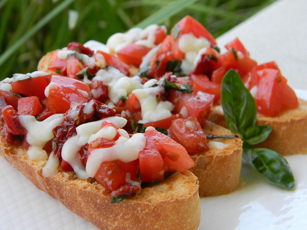 Healthier Double Tomato Bruschetta Recipe