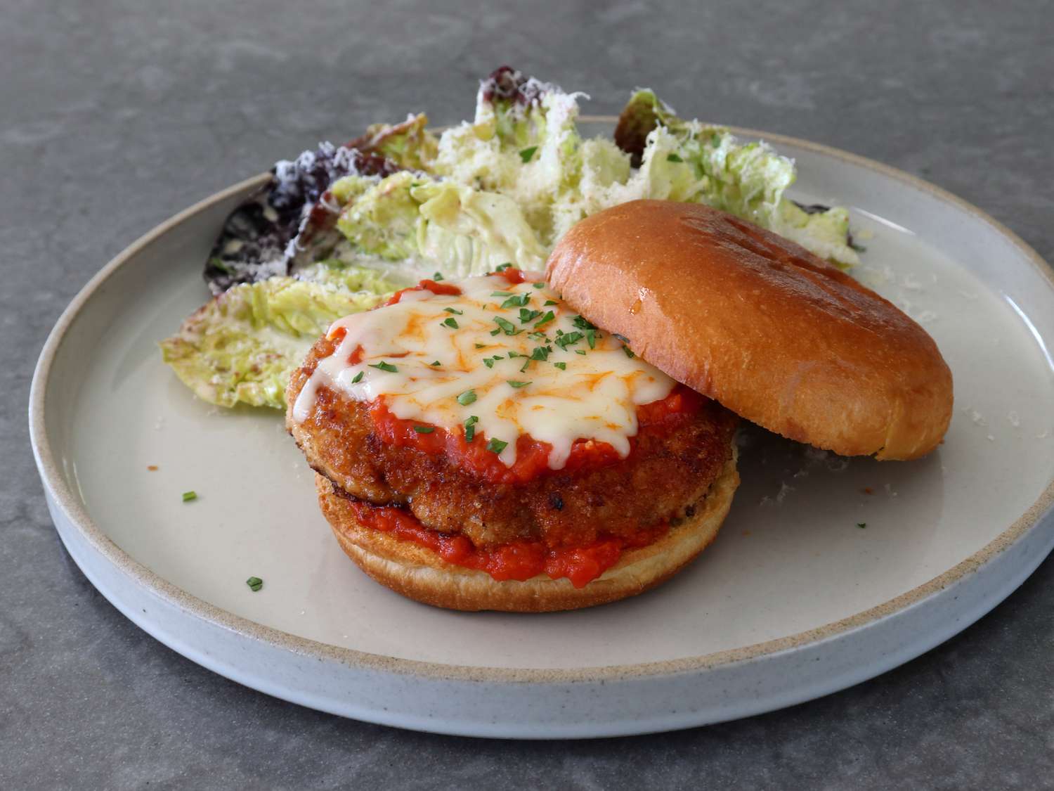 Chicken Parm Burgers Recipe