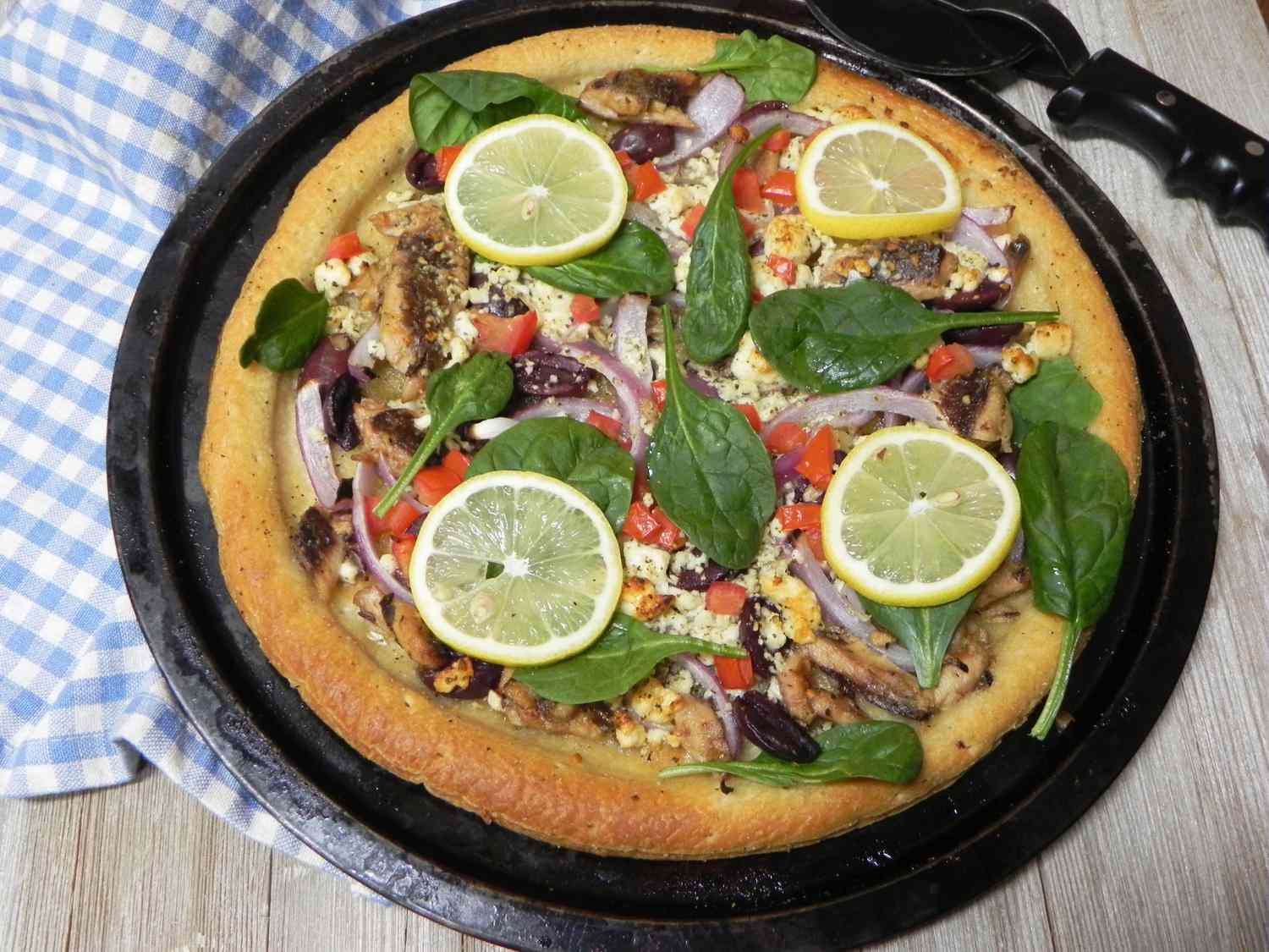 Feta and Sardine Flatbread Recipe