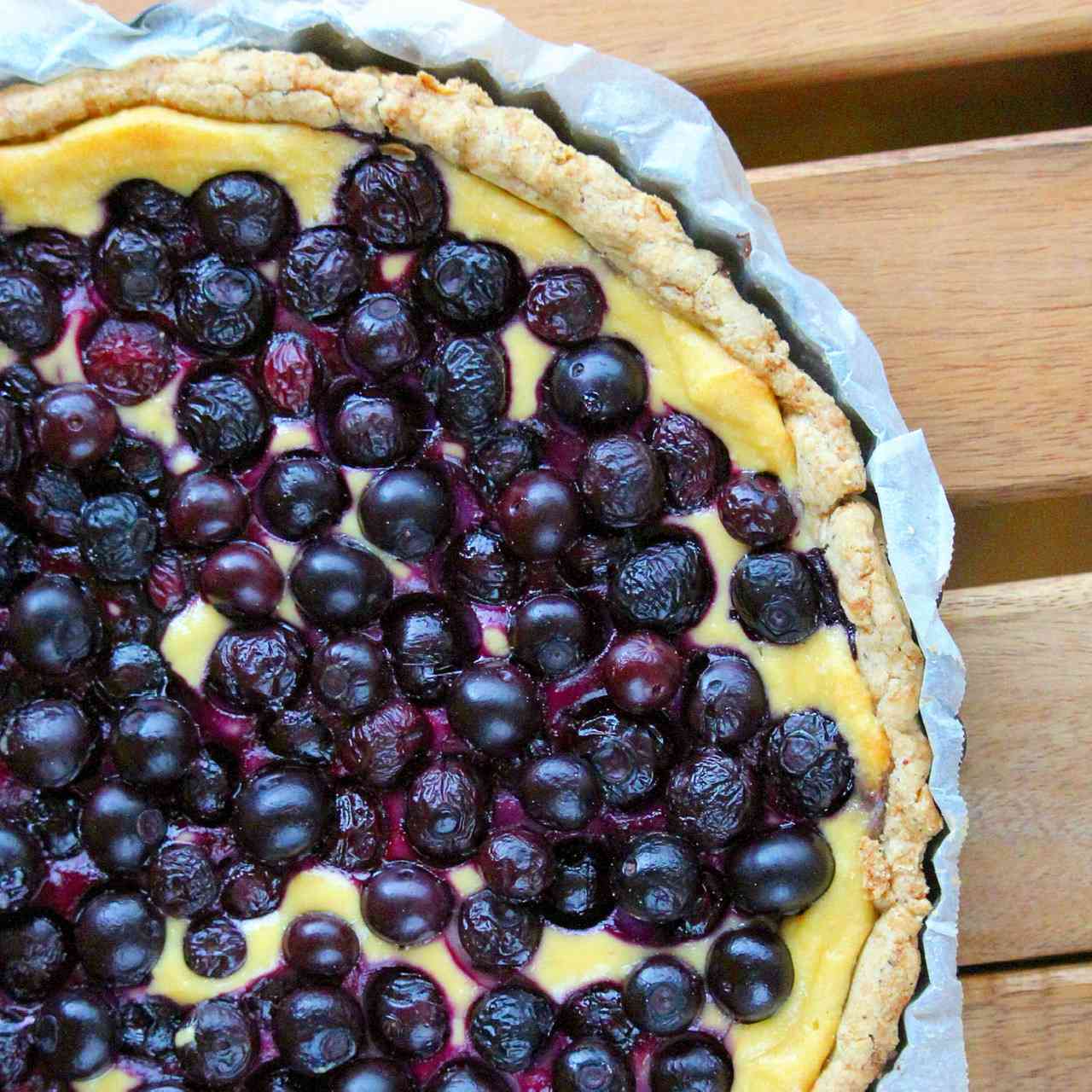 Gluten-Free Blueberry and Sweet Ricotta Crostata