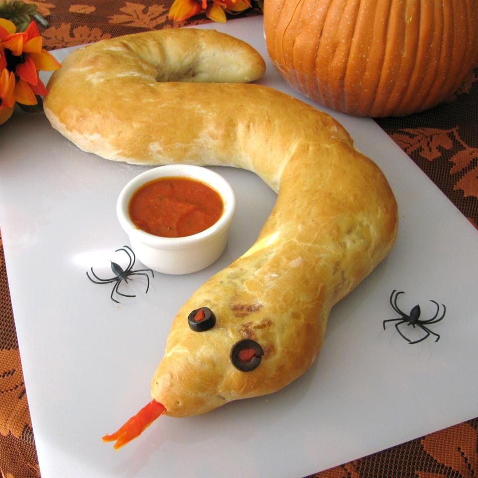 Spooky Calzone Snake Recipe