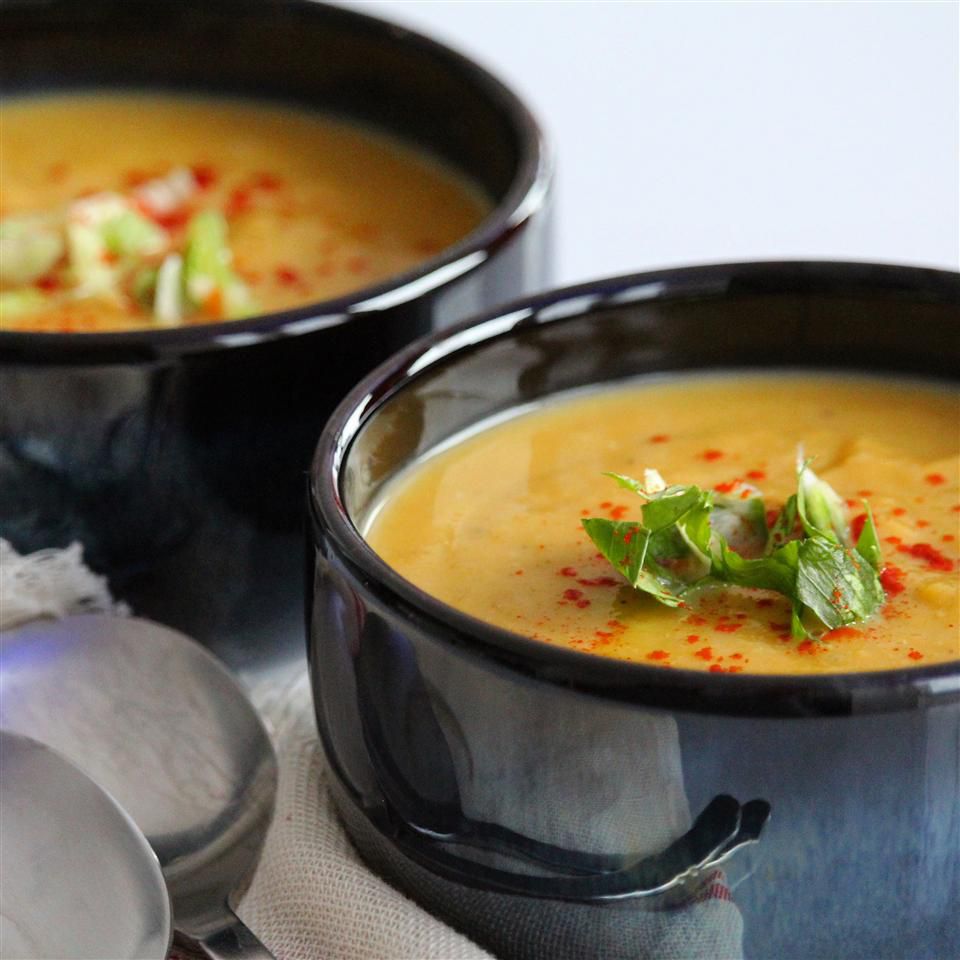 Coconut Curry Butternut Squash Soup Recipe