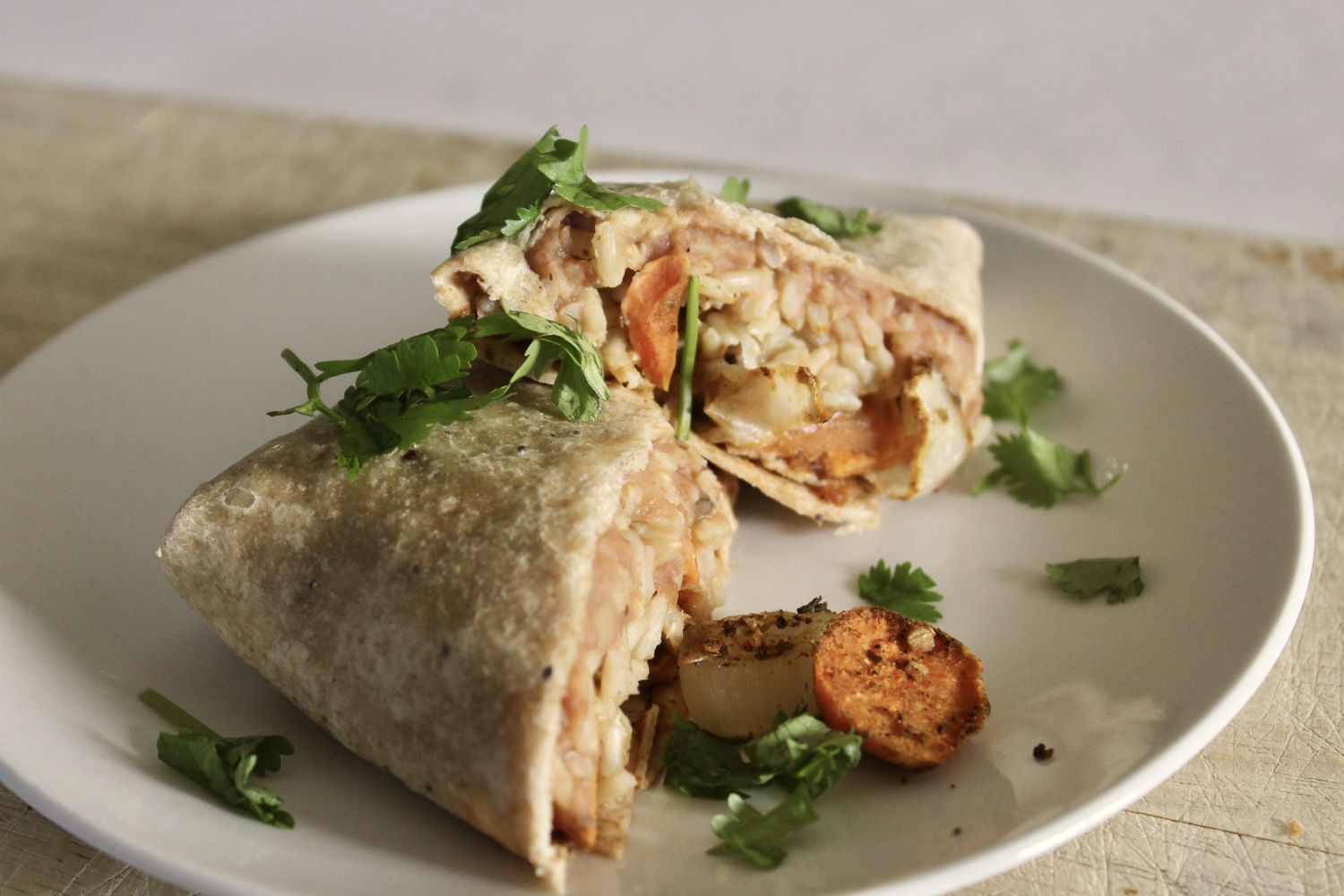 Vegan Sweet Potato and Bean Burritos Recipe