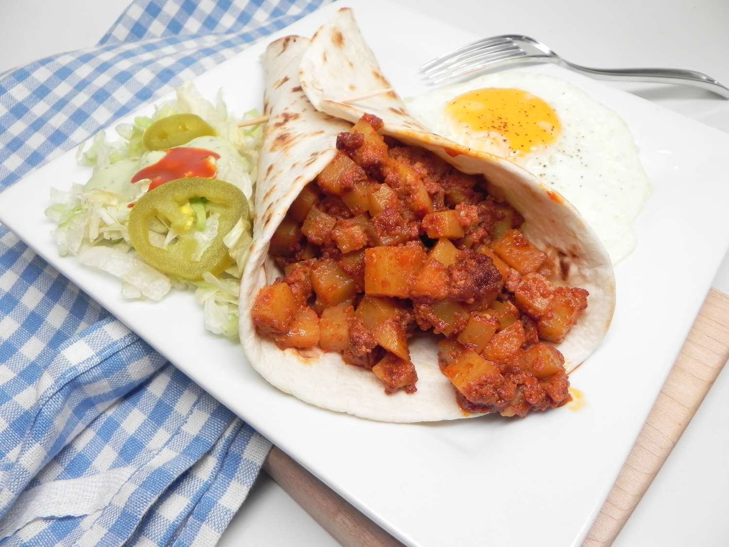 Burritos with Mexican Chorizo and Potatoes Recipe