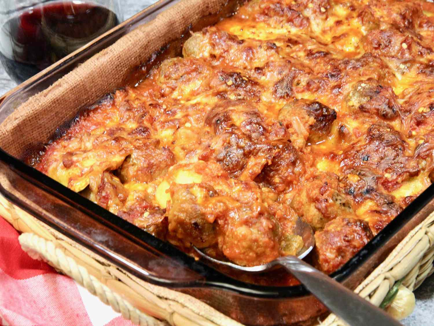 One-Dish Meatball and Ravioli Casserole Recipe