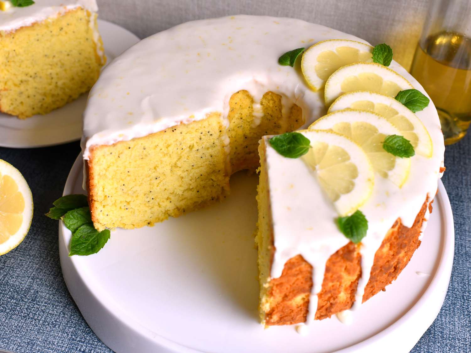 Limoncello Poppy Seed Chiffon Cake Recipe