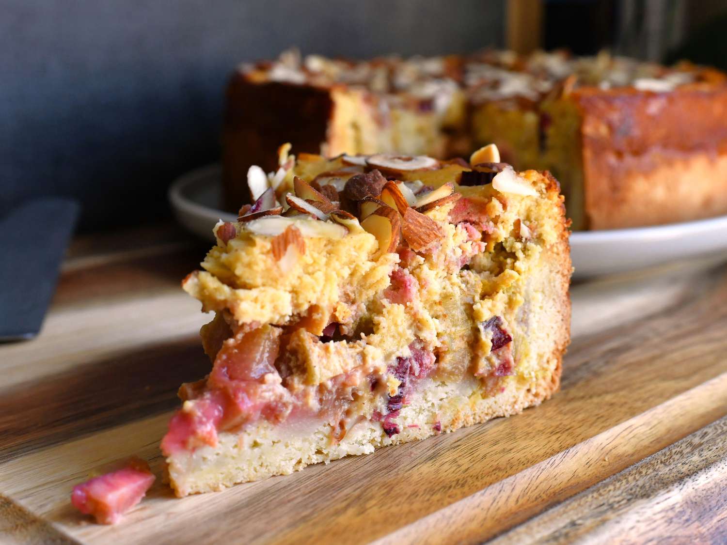 German Rhubarb Almond Cake Recipe