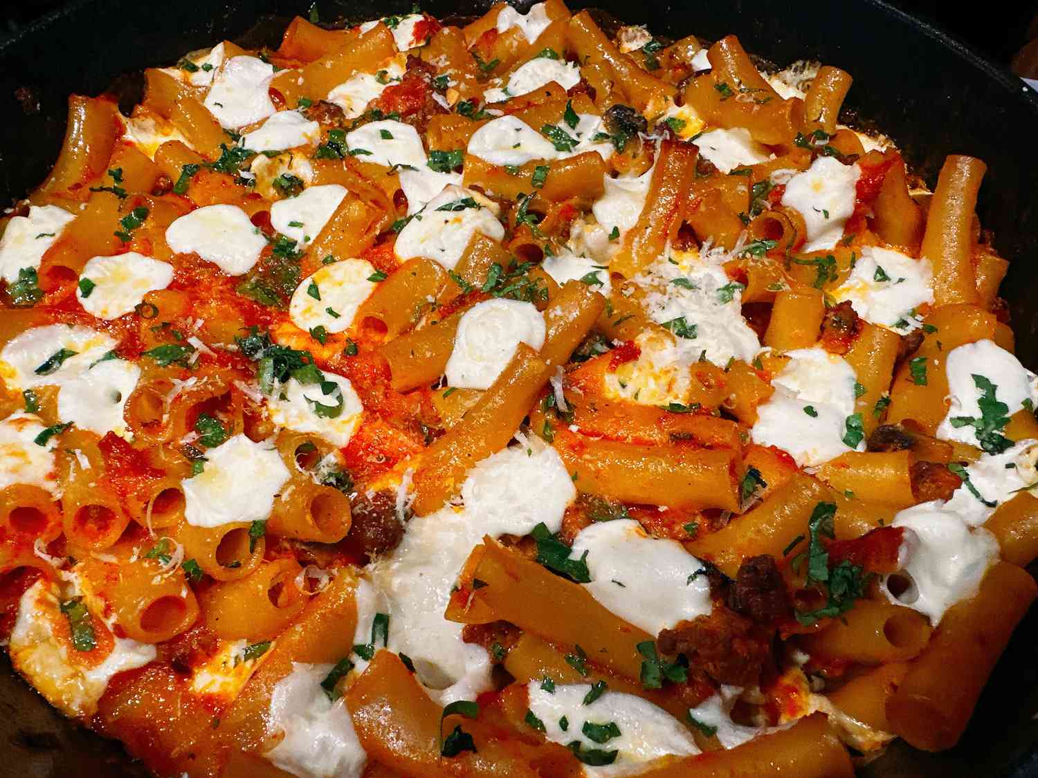 Spicy Sausage Pasta Bake Recipe