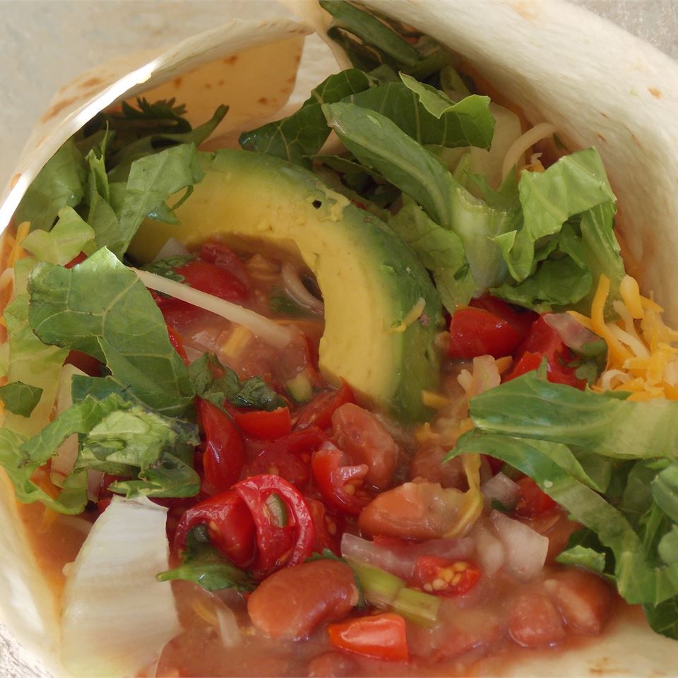 Vegetarian Bean Burritos Recipe