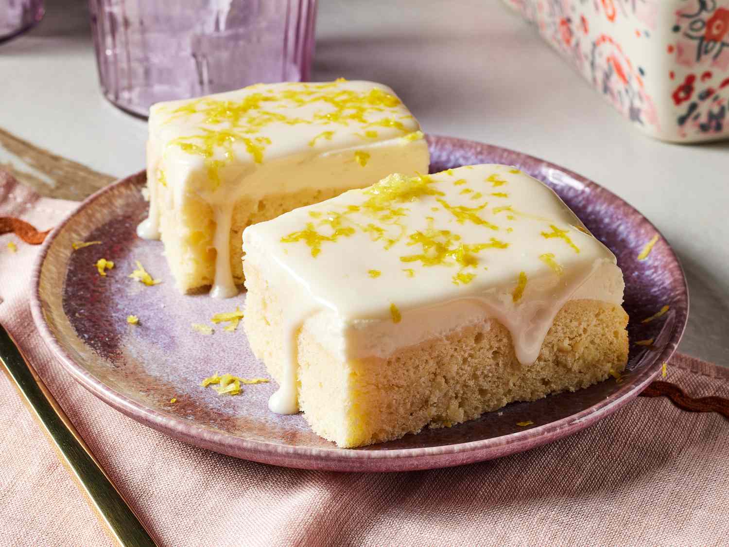 Lemon Fluff Snack Cake