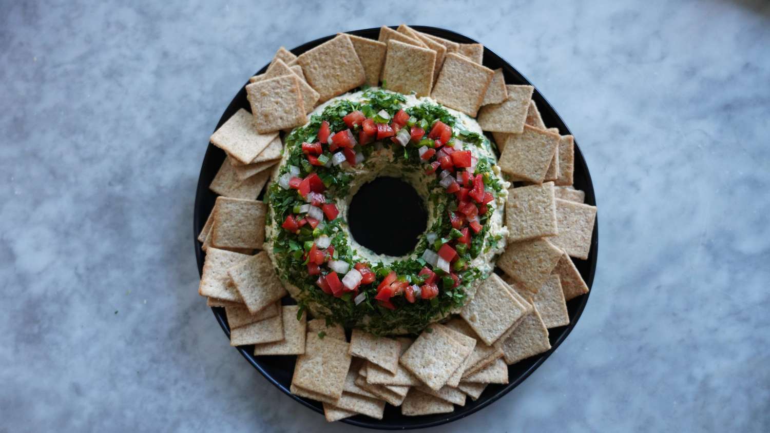 Taco Cheese Ball Wreath Recipe