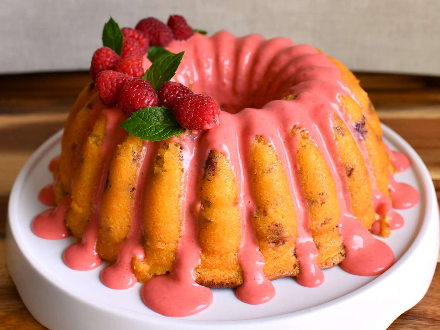 Lemon Raspberry Bundt Cake Recipe