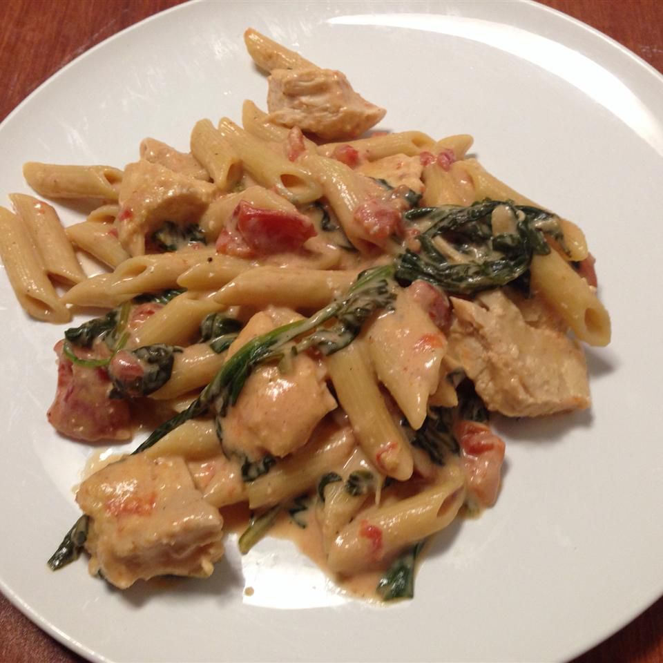 Penne Rosa with Parmesan Crusted Chicken Recipe