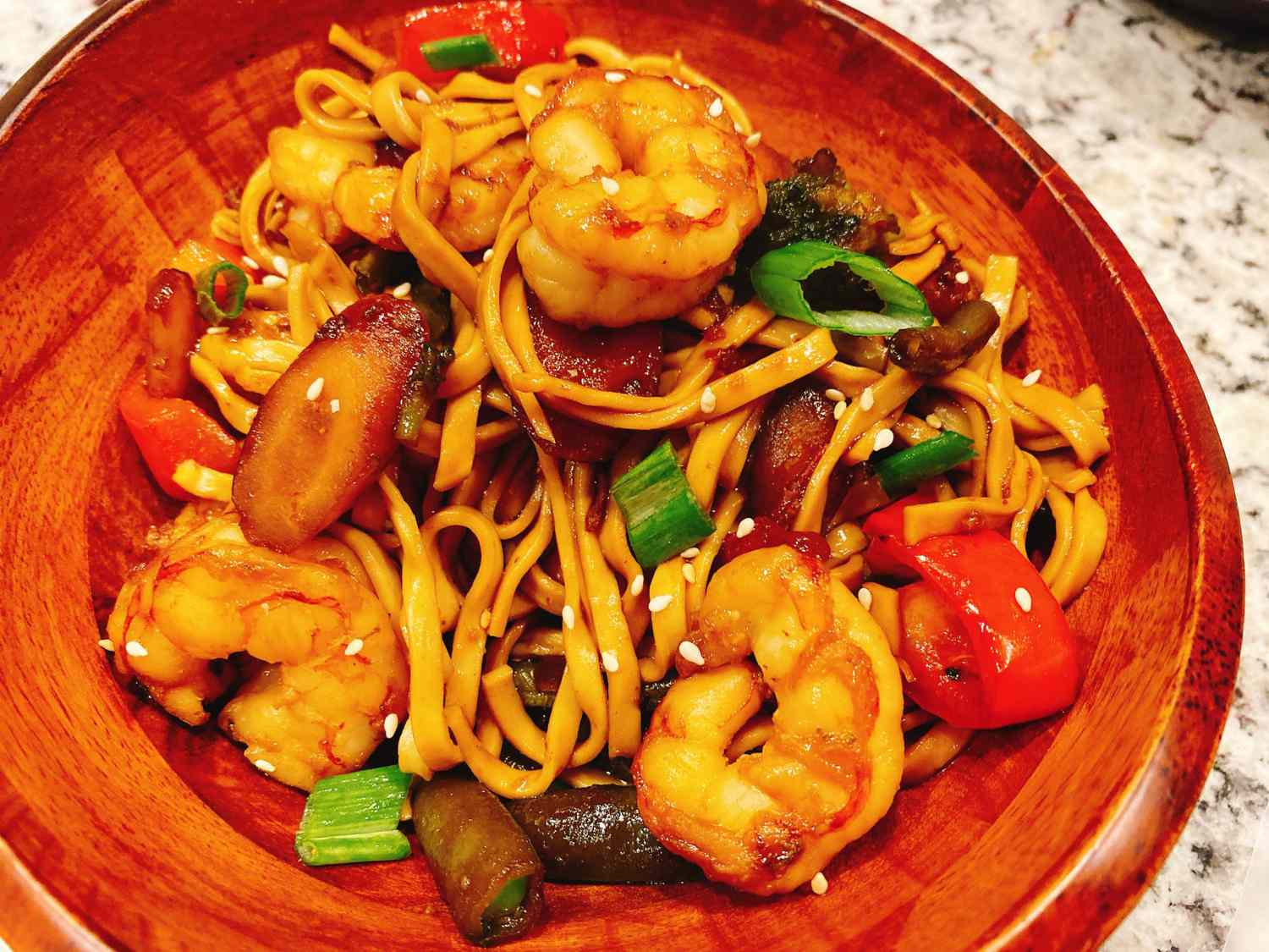 Teriyaki Shrimp Noodles Recipe