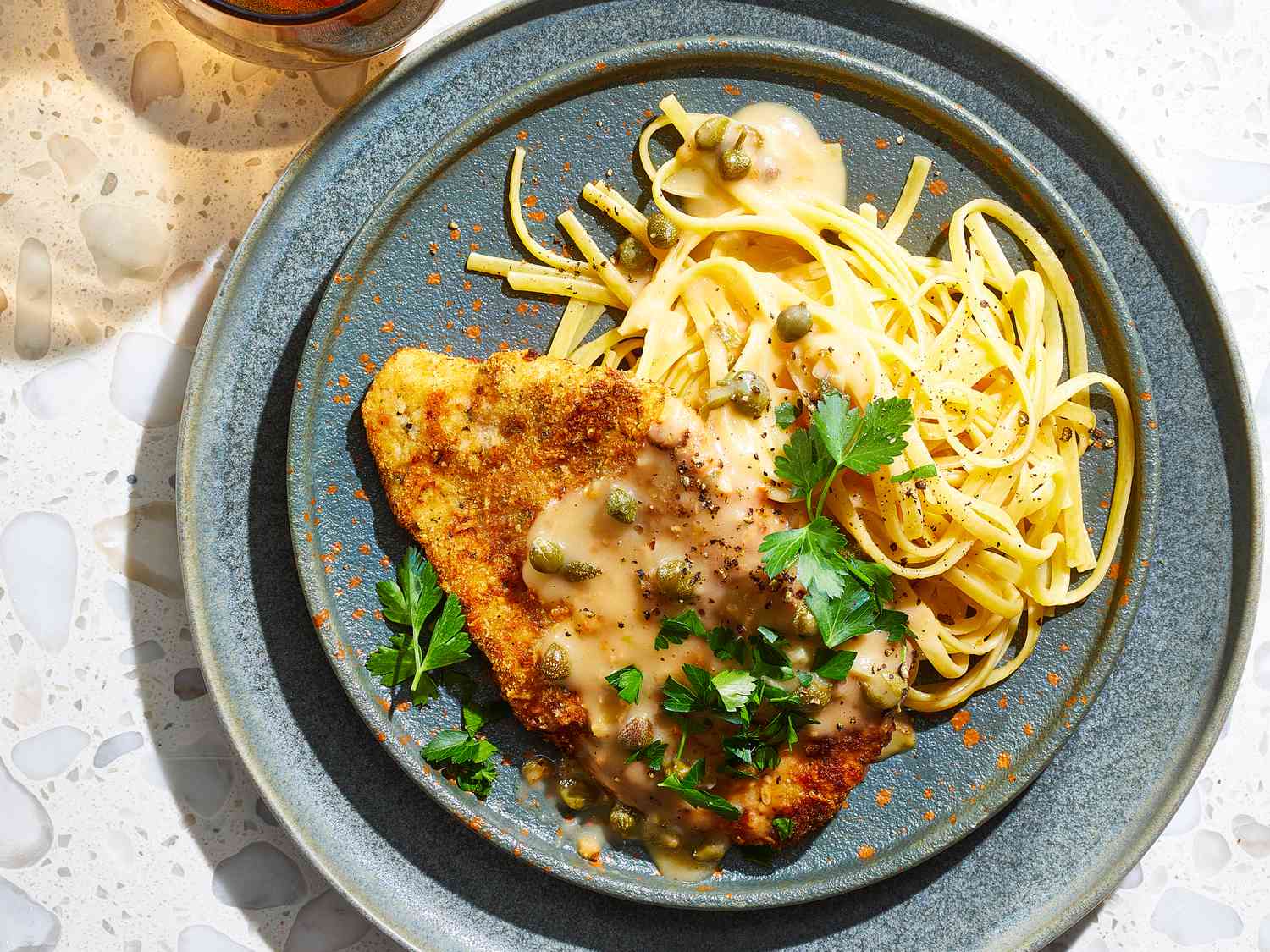 Air Fryer Chicken Piccata with Lemon-Caper Sauce