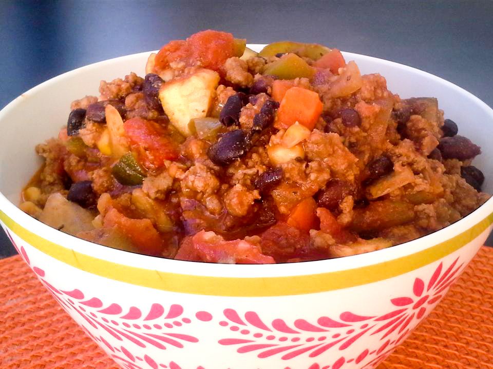 Very Veggie and Beef Chili Recipe