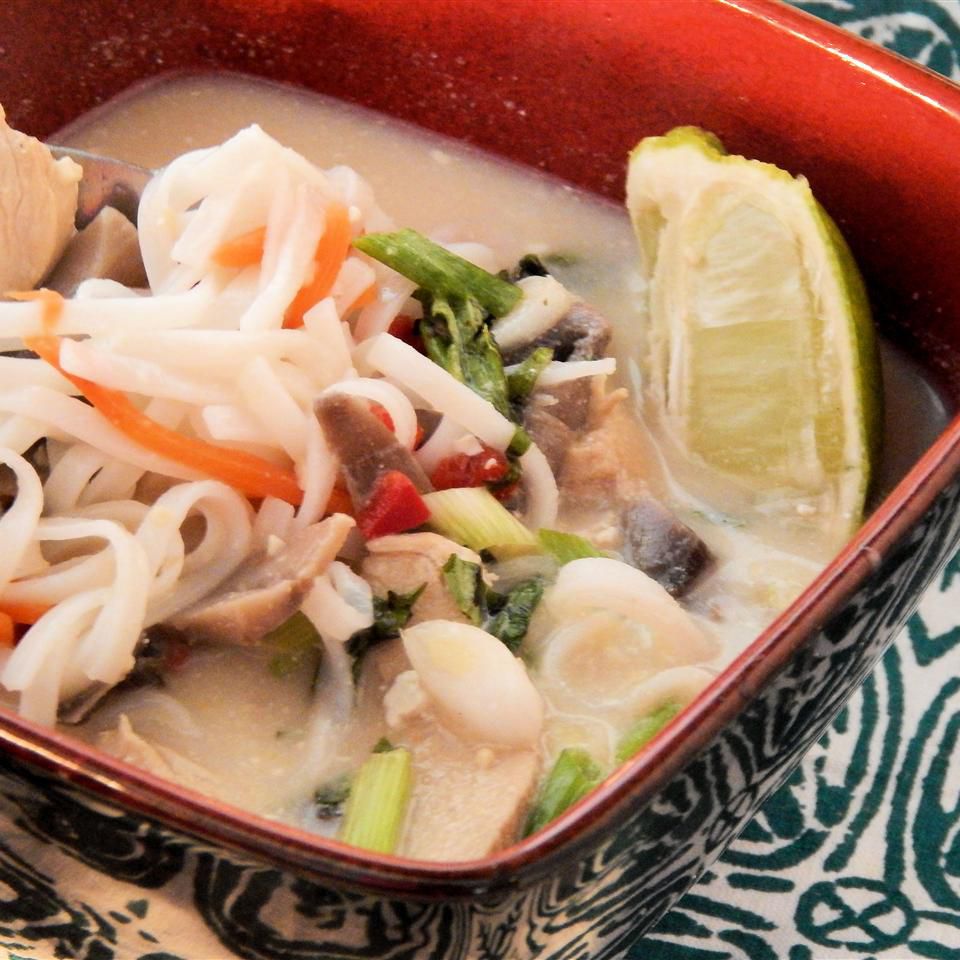 Thai Coconut Chicken Soup (Noodle Bowl) Recipe