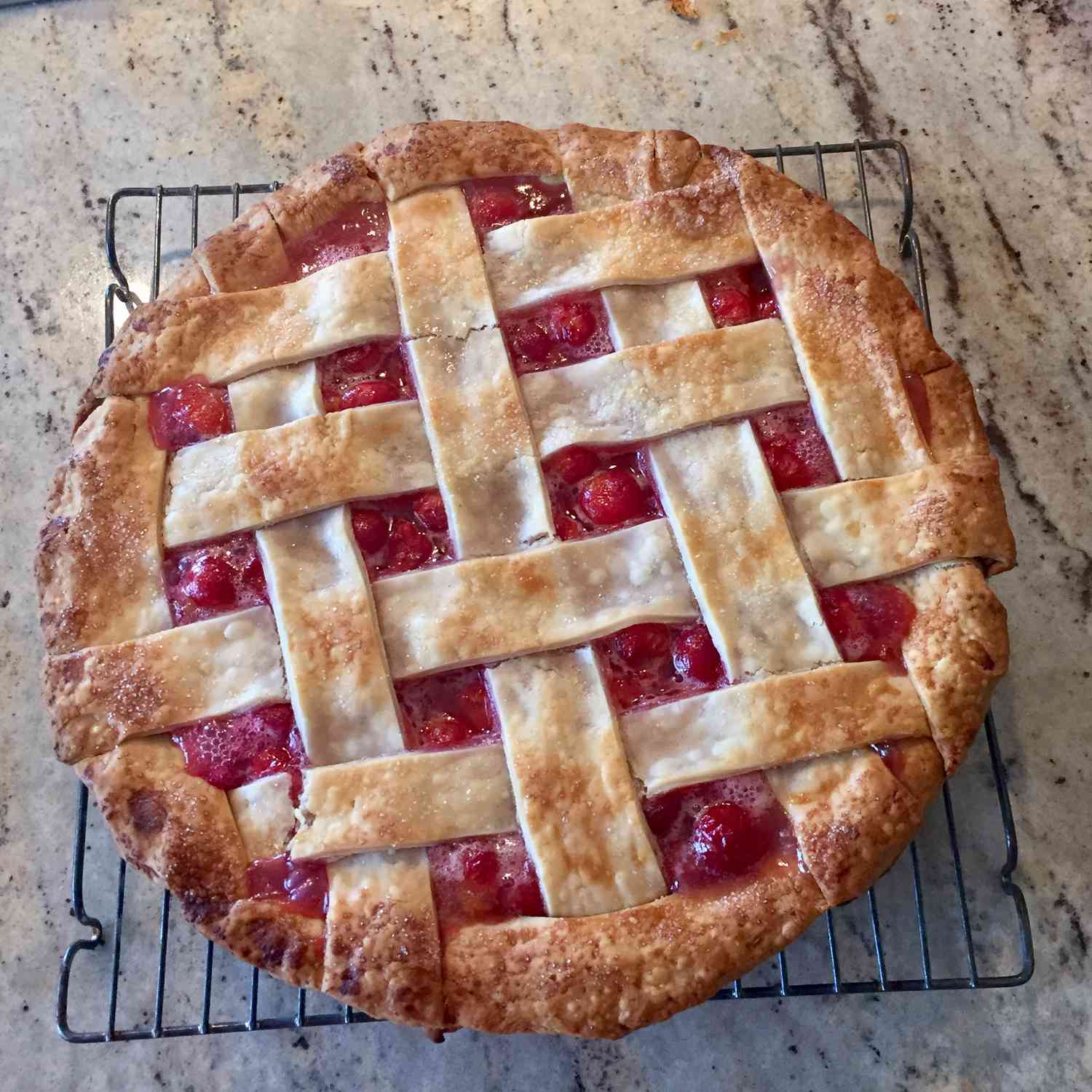 Baked Fresh Cherry Pie Recipe