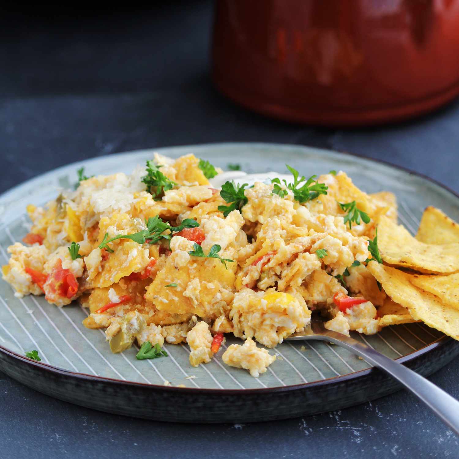 Chilaquiles Scramble Recipe