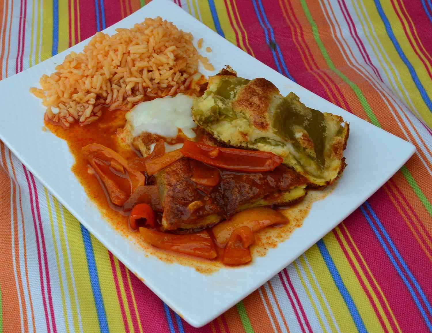 Hatch Chile Relleno Casserole with Ranchero Sauce Recipe