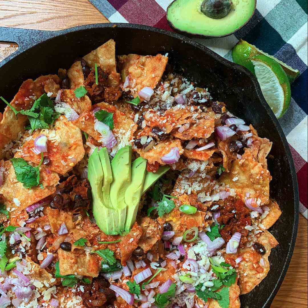 Quick Black Bean Chilaquiles Recipe