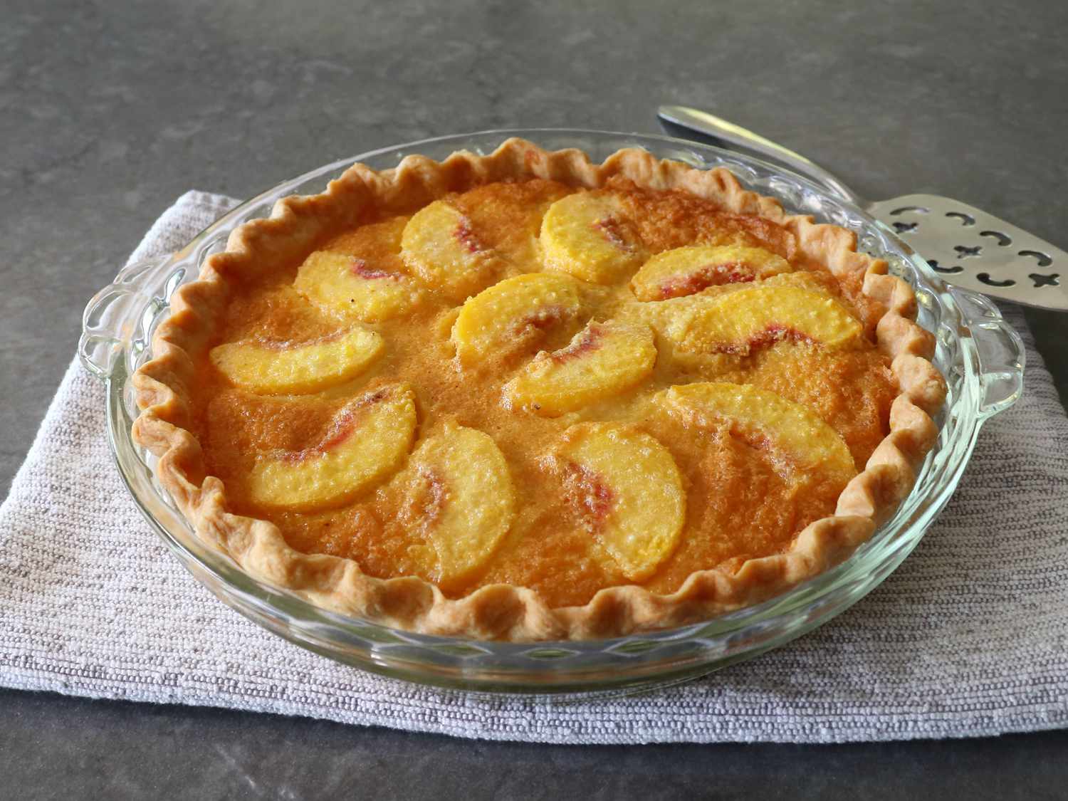 Peach Custard Pie Recipe