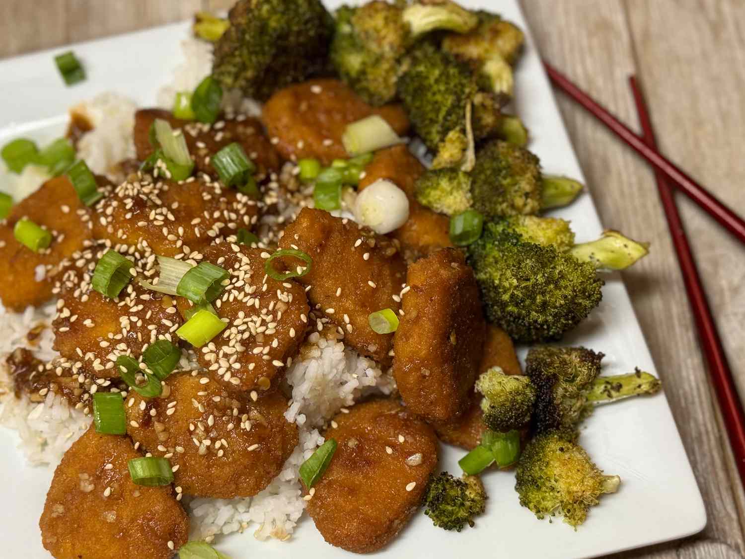 Sheet Pan General Tso's Chicken and Broccoli Recipe